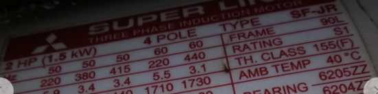 日本进口三菱马达SF-PR 1.5KW  4p  ...